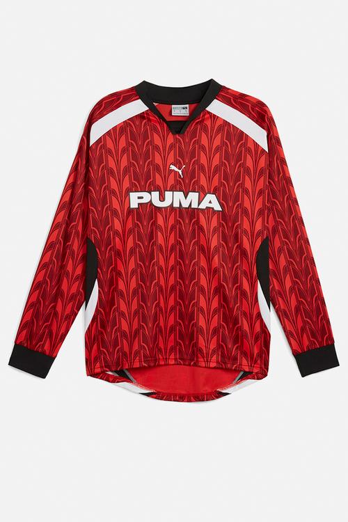 Football jersey Long sleeve Intense Red-A