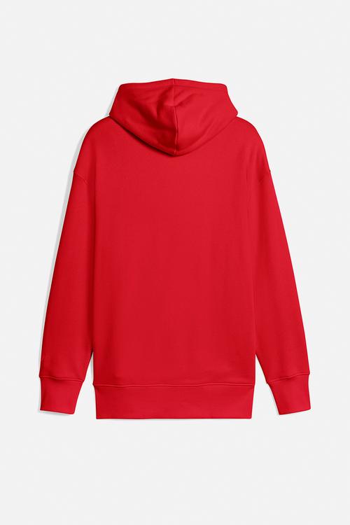 Premium ess Graphic Relaxed Hoodie TR Fo - red