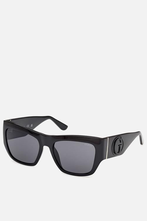 Square Shape Sunglasses 54 mm - Shiny Black
