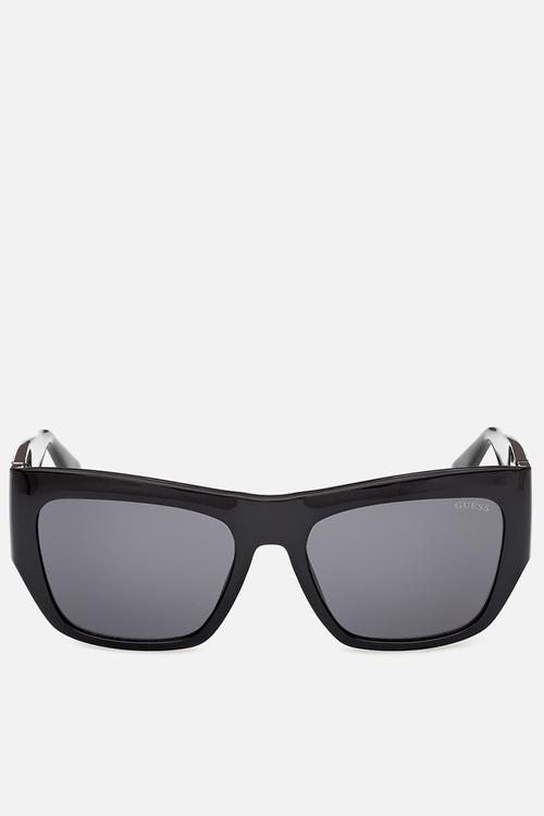 Square Shape Sunglasses 54 mm - Shiny Black