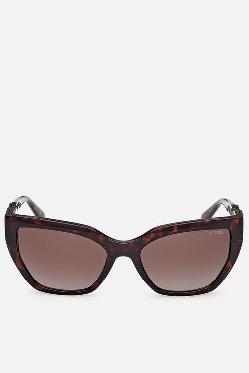 Cat Eye Shape Sunglasses 55 mm - Dark Havana