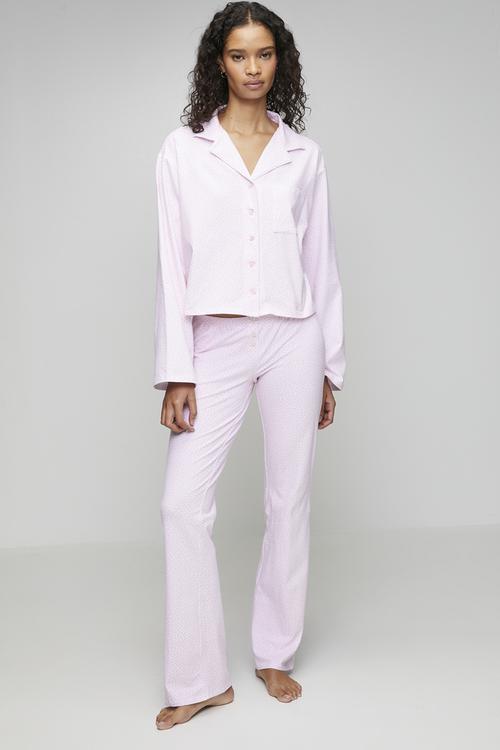 Dreamy soft flare pant set - pink kiss
