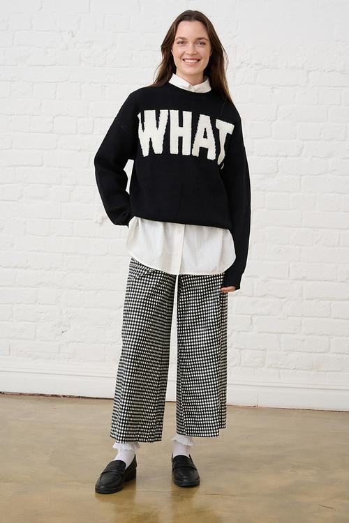 Bengaline Pants - Black & White