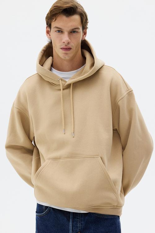 Loose fit hoodie - beige