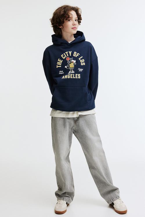 Hoodie - navy blue/los angeles