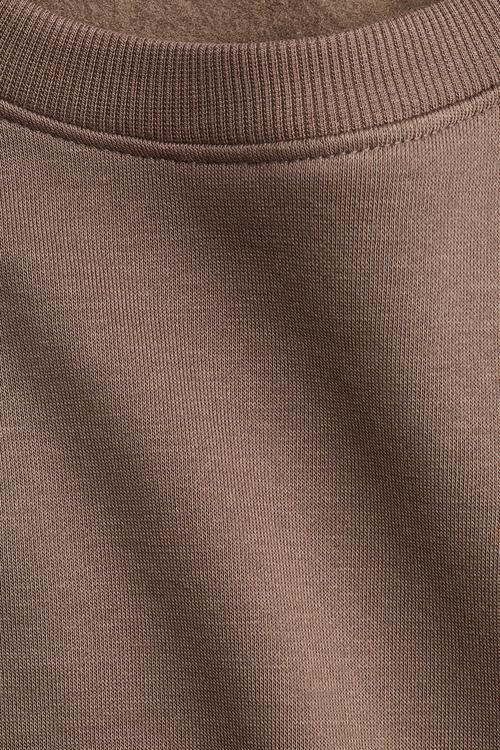 Crew-neck sweatshirt - brown