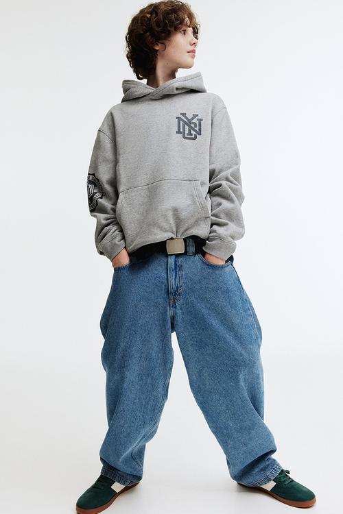 Hoodie - grey marl/nyc