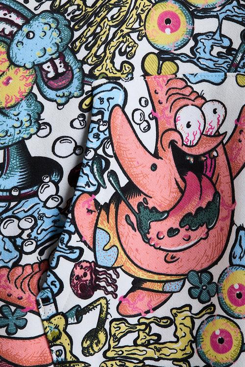 Printed hoodie - blue/spongebob squarepants