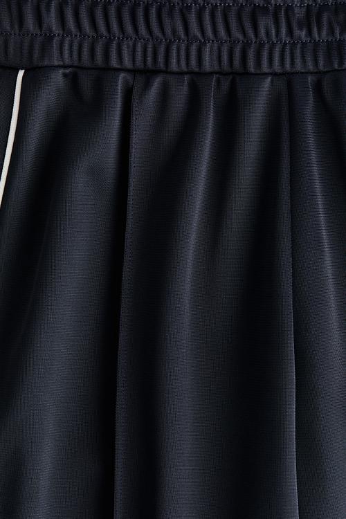 Wide-leg track pants - navy blue