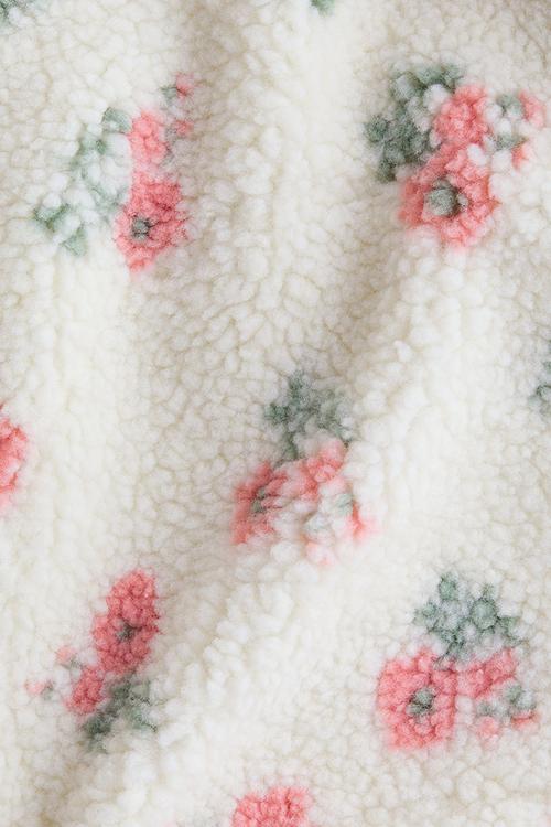 Teddy jacket - white/floral