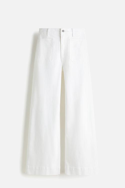 Wide high jeans - white