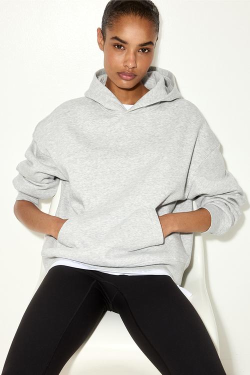 Hoodie - light grey marl