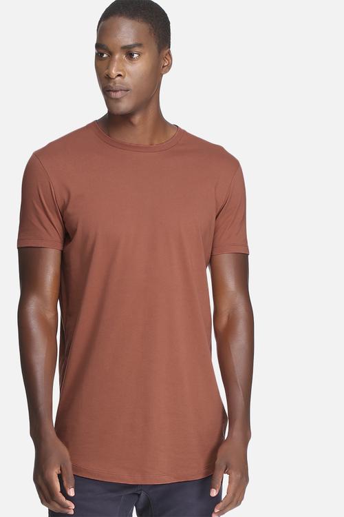 Curved hem longline tee