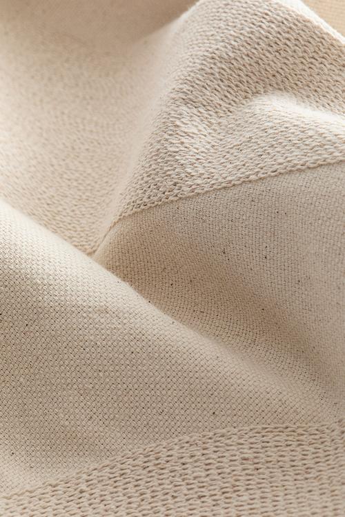 Embroidered cushion cover - light beige
