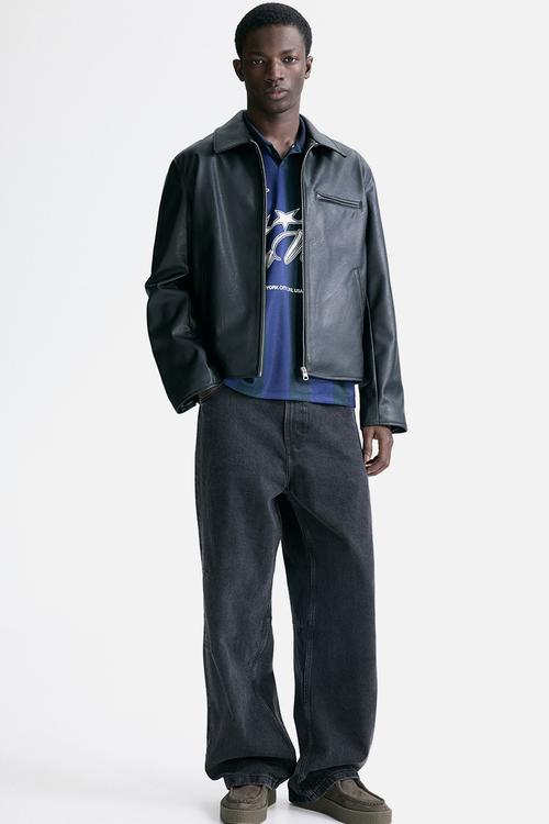 Collared jacket - black