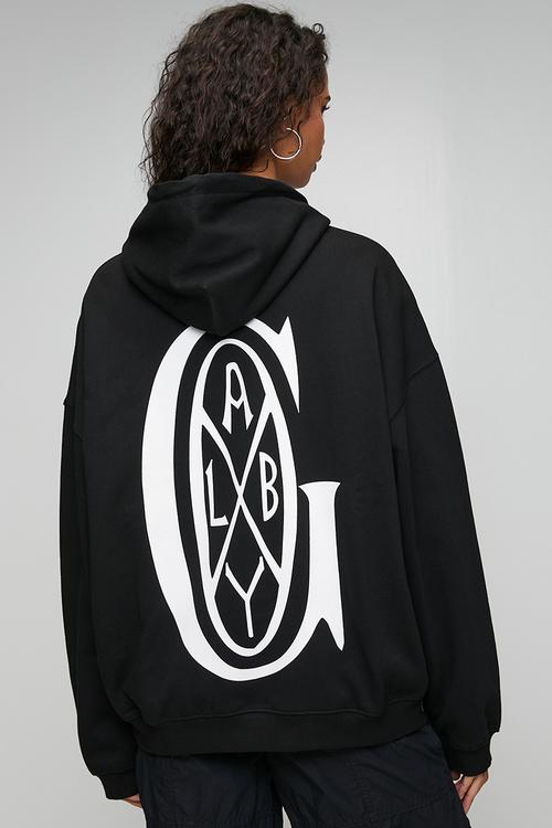CREST HOODIE - BLACK