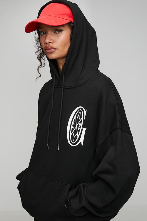 CREST HOODIE - BLACK