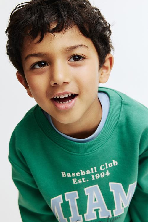 Printed sweatshirt - green/miami