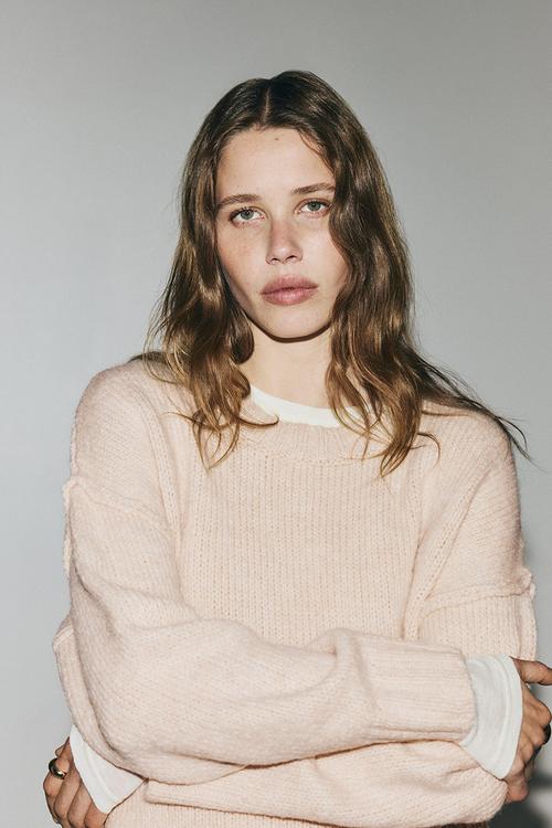 Oversized jumper - light beige