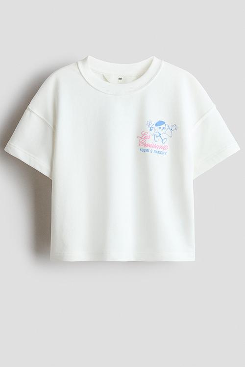 Printed sweatshirt T-shirt - white/noemi's bakery