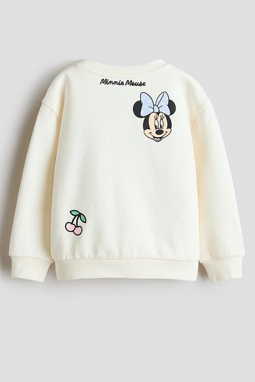 Printed sweatshirt - cream/minnie mouse