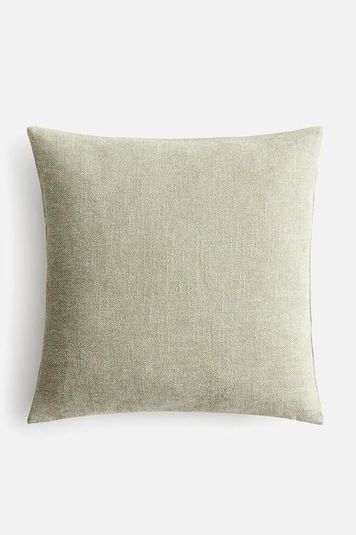 Chenille cushion cover - light dusty green