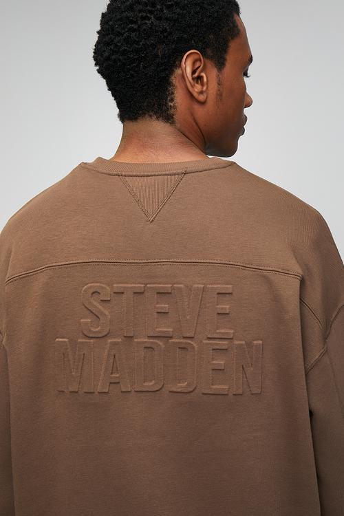 Rome Relaxed Crew Neck Sweat - Choc