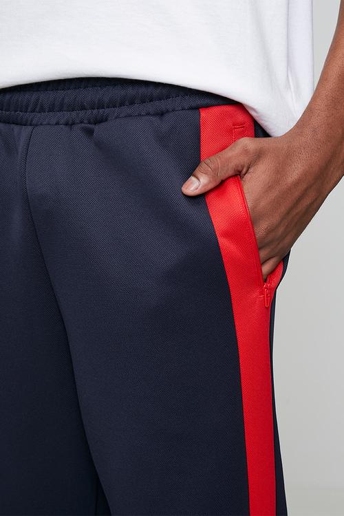 T7 Relaxed Big Cat Track Pants op DK - New Navy