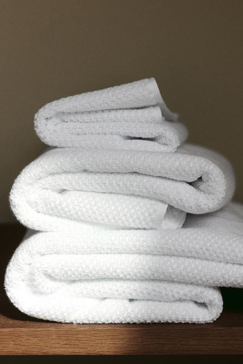 Cotton terry bath sheet - white