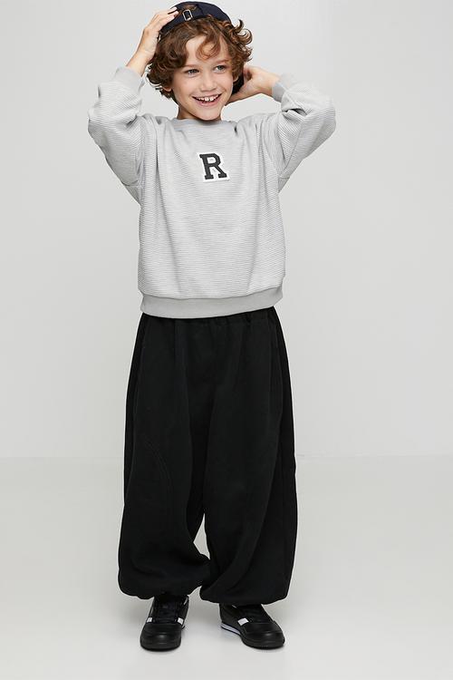 Sweatshirt - light grey stripes