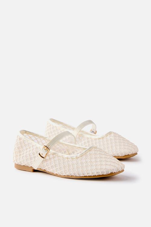 Olivia Ballet Flat - Vanilla/Woven