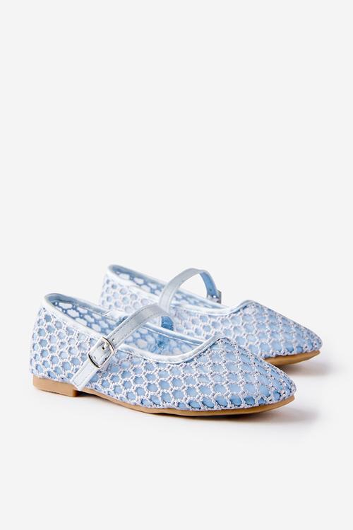 Olivia Ballet Flat - Ice Blue/Woven