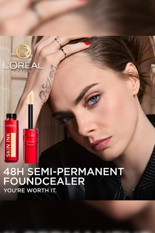 Infaillible Skin Ink Semi-permanent 2-in-1 Foundcealer - Light Warm 125