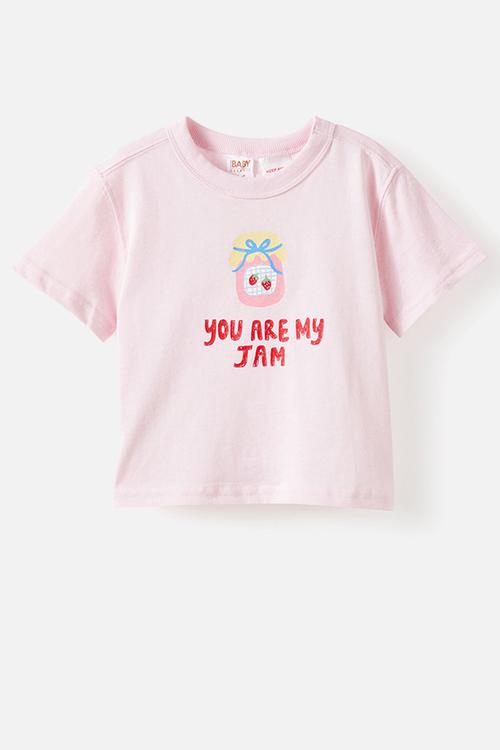 Bobbi Short Sleeve Graphic Tee - Tea Party Pink/You Re My Jam