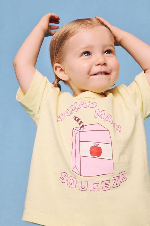Bobbi Short Sleeve Graphic Tee - Baby Yellow/Main Squeeze