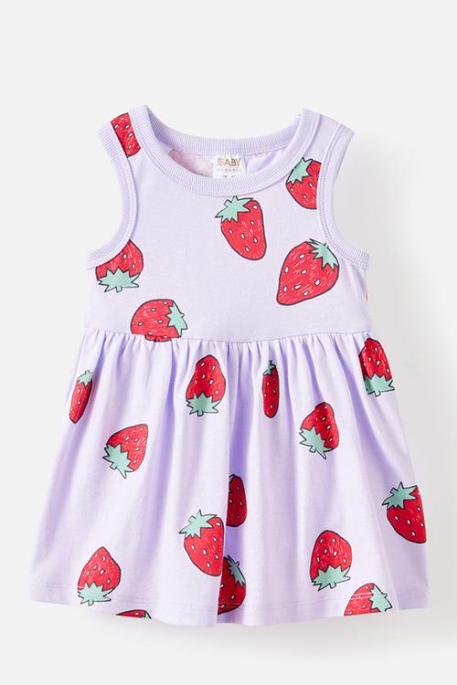 Lola Tank Dress - Vintage Lilac/Strawberries