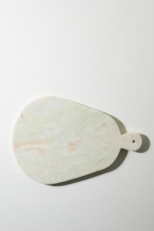 Organic Marble Chopping Board - Green & White
