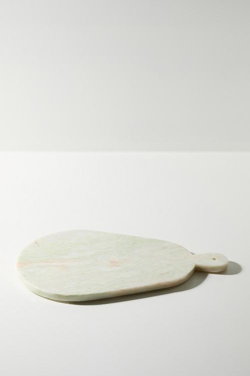 Organic Marble Chopping Board - Green & White