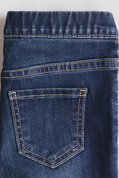 Denim jeggings - dark denim blue