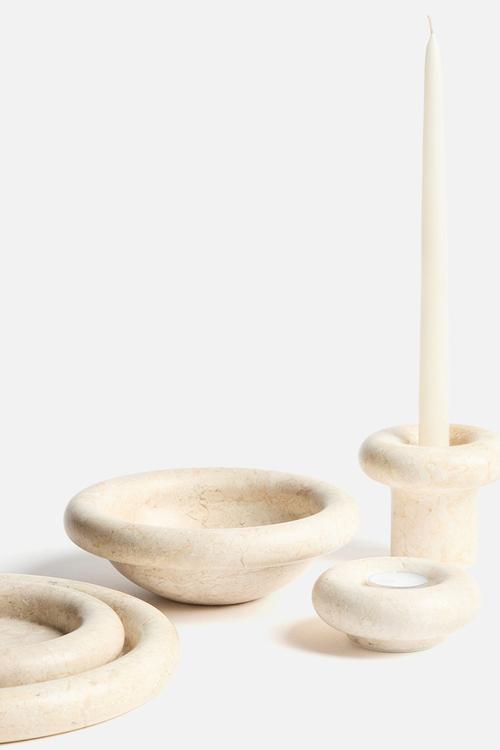 Marble tray - beige