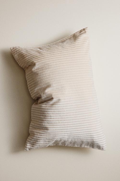 Corduroy cushion cover - cream
