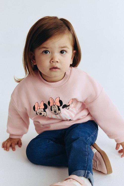 Motif-detail sweatshirt - light pink/minnie mouse