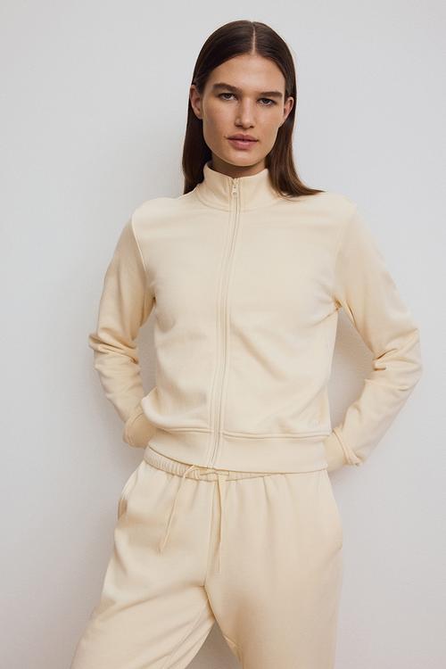 Slim fit track jacket - light apricot