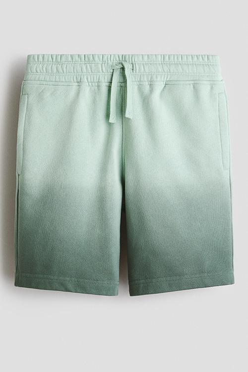 Printed sweatshorts - green/gradient