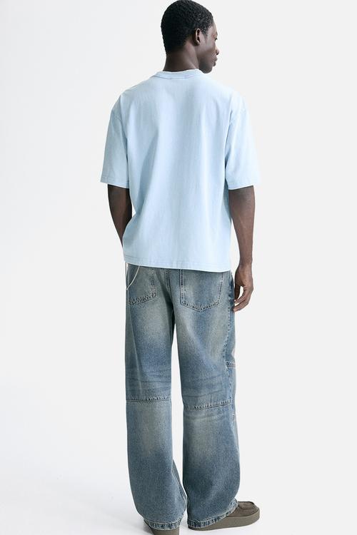 Loose fit T-shirt - light blue/not for ceremony