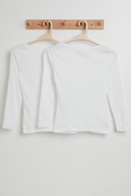 2 Pack spencer - white