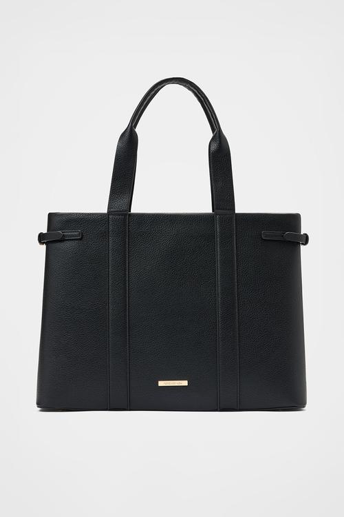 Dalton laptop tote bag in black