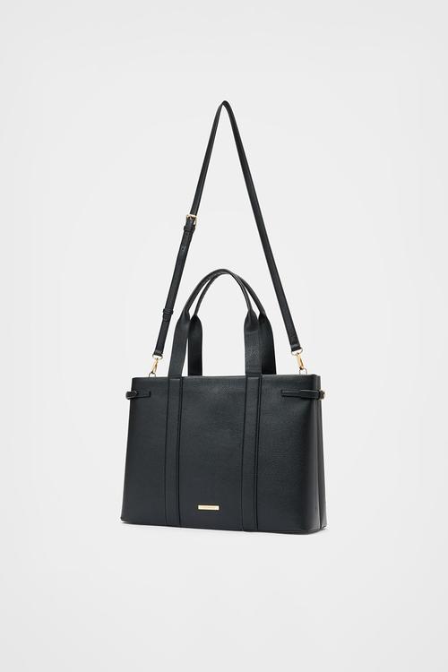 Dalton laptop tote bag in black