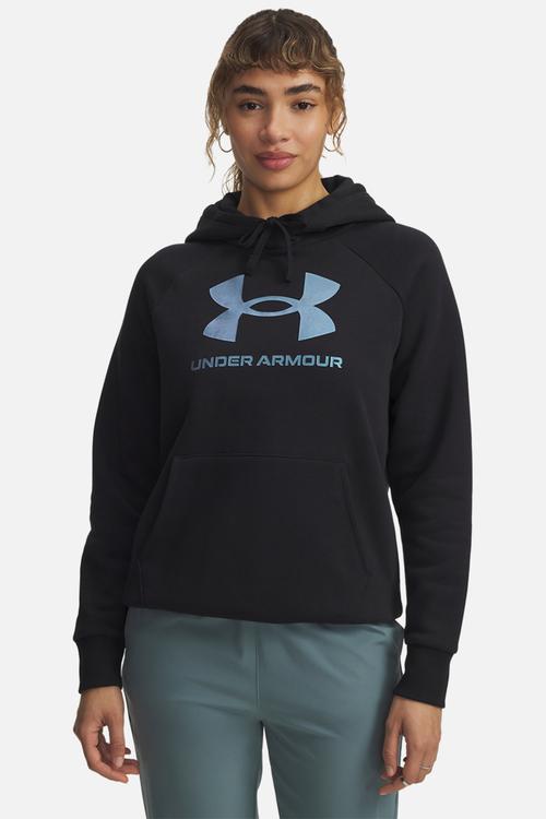 UA Rival Flc Shimmer Hoodie - Black/Iridescent
