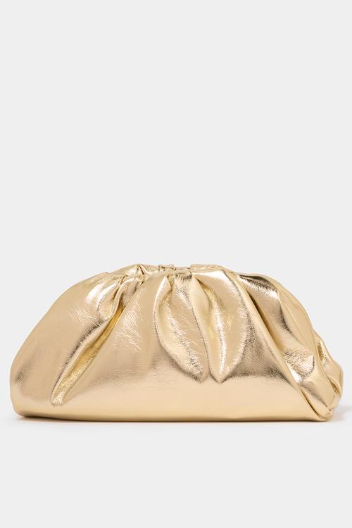 Zayla soft clutch in gold